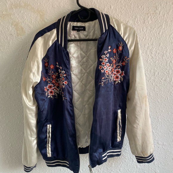 New Look embroidered satin jacket - Picture 3 of 5